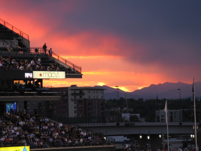 Sunset at Coors Field, Denver, Colorado, Sunset at Coors Fi…
